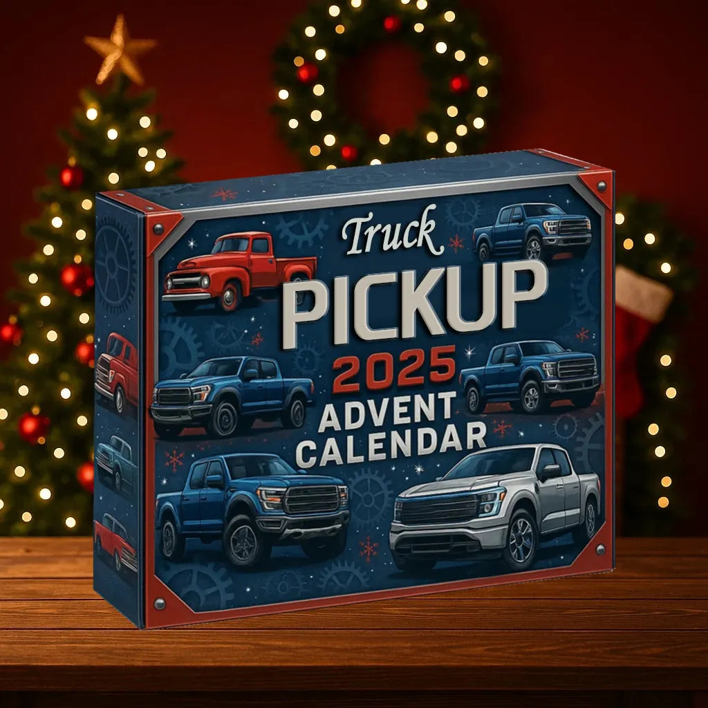 Adventskalender met 24 Miniatuur Trucks – Americana Collectie voor Verzamelaars en Voertuigliefhebbers | Sansoti