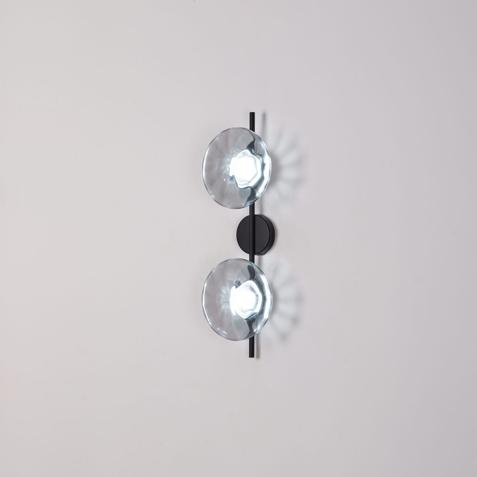 Wandlamp Glas Rond Scandinavisch LED 5W Zwart Goud 20cm Design | Sansoti