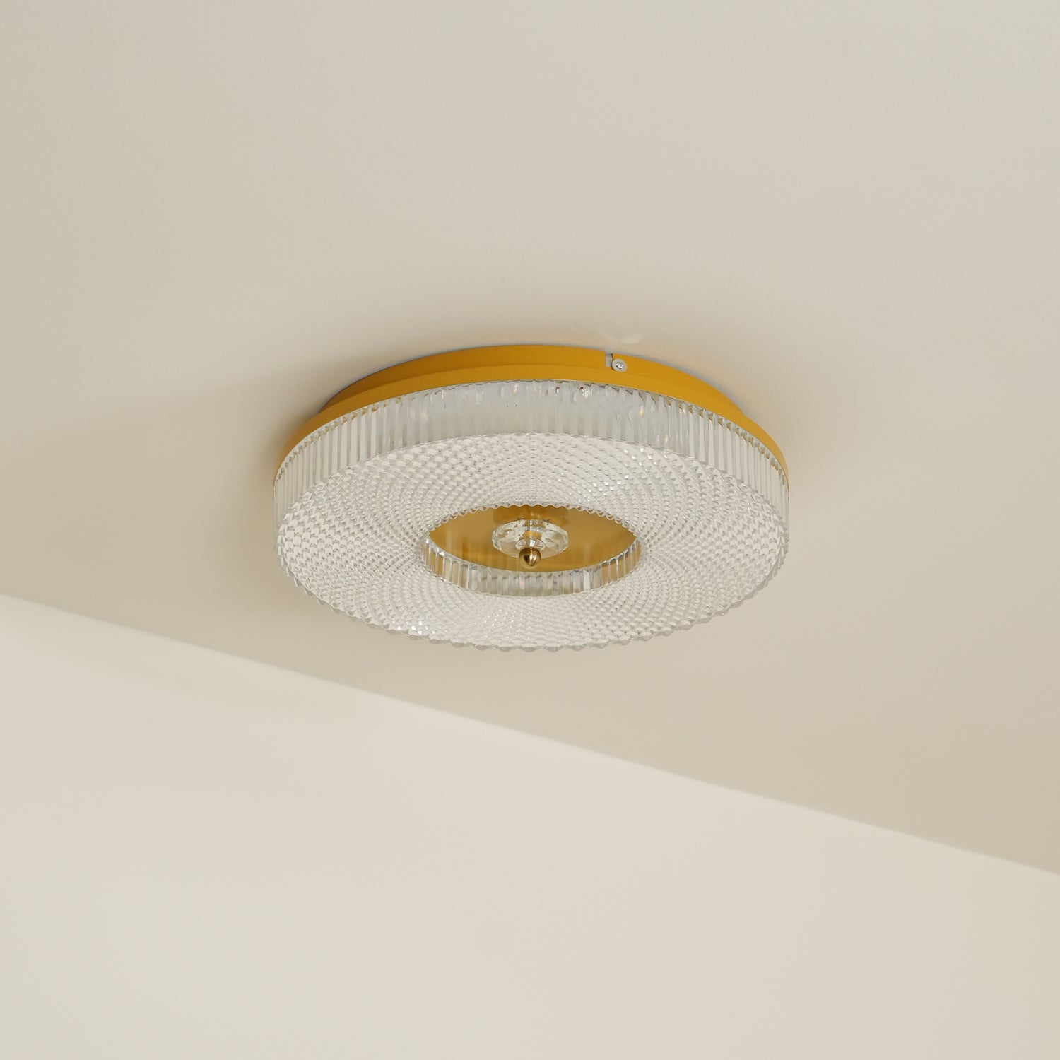 LED Plafondlamp Rond IJzer Acryl Dimbaar 3000K 4000K 6000K Zwart Wit Goud | Sansoti