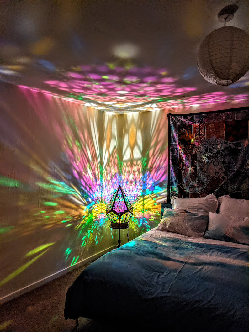 Boheemse Diamant Tafellamp met USB LED – Handgemaakte Nachtlamp voor Slaapkamer en Woonkamer | Sansoti