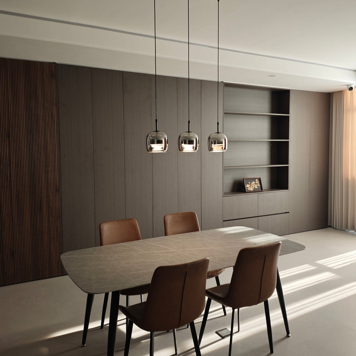 Rookglas Hanglamp Minimalistisch Design Dimbaar E27 Fitting Eettafel Woonkamer Plafondverlichting Eetkamer | Sansoti