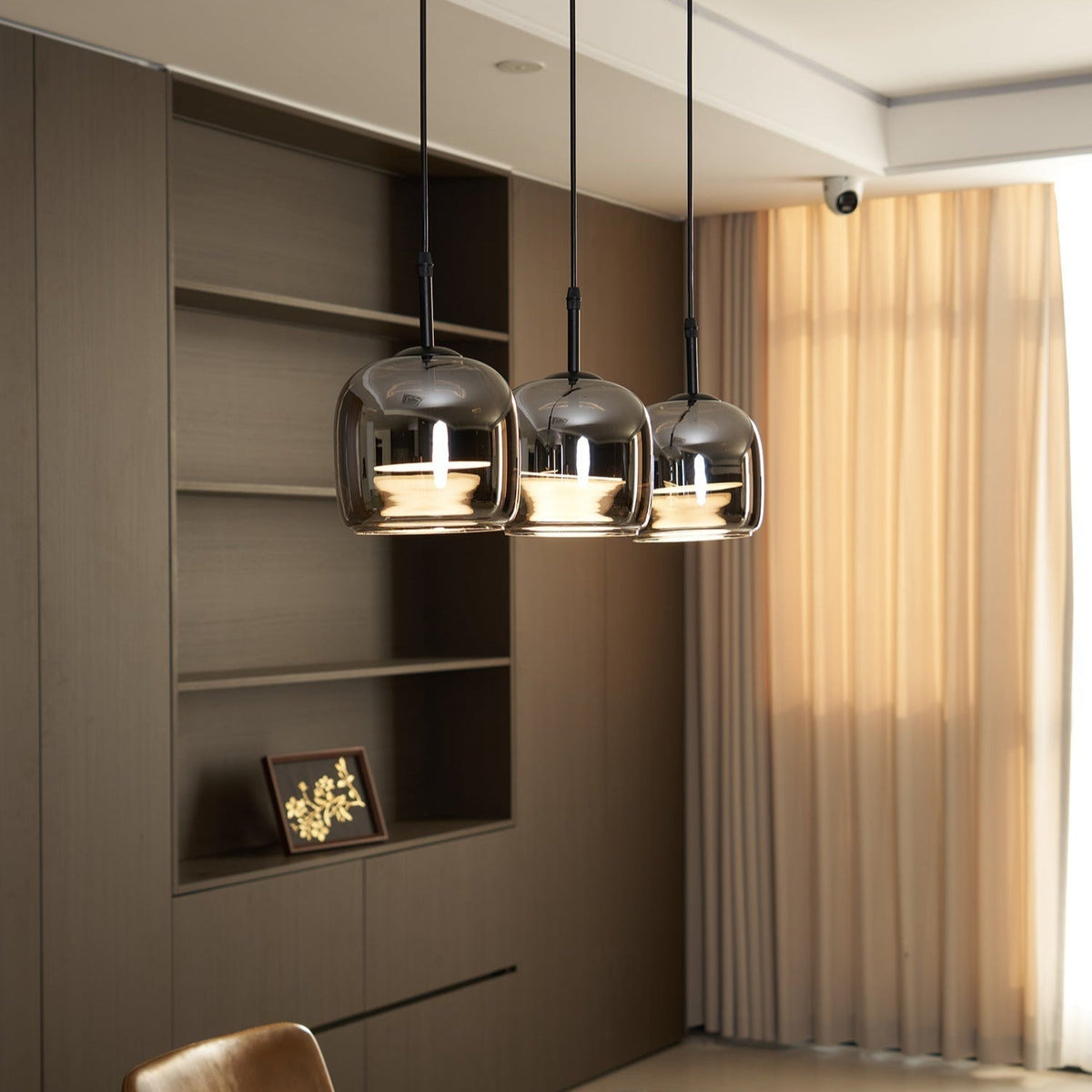 Rookglas Hanglamp Minimalistisch Design Dimbaar E27 Fitting Eettafel Woonkamer Plafondverlichting Eetkamer | Sansoti
