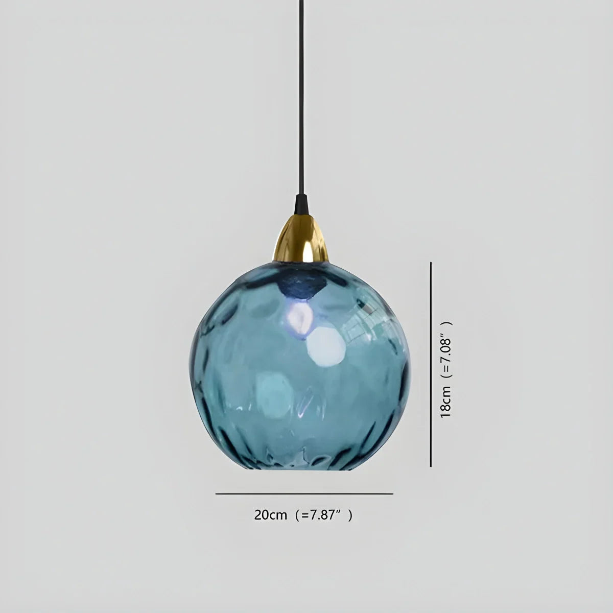Suspension verre E26 20 cm gris table à manger salon chambre verre fumé lampe boule suspension éclairage d'ambiance | Restfield