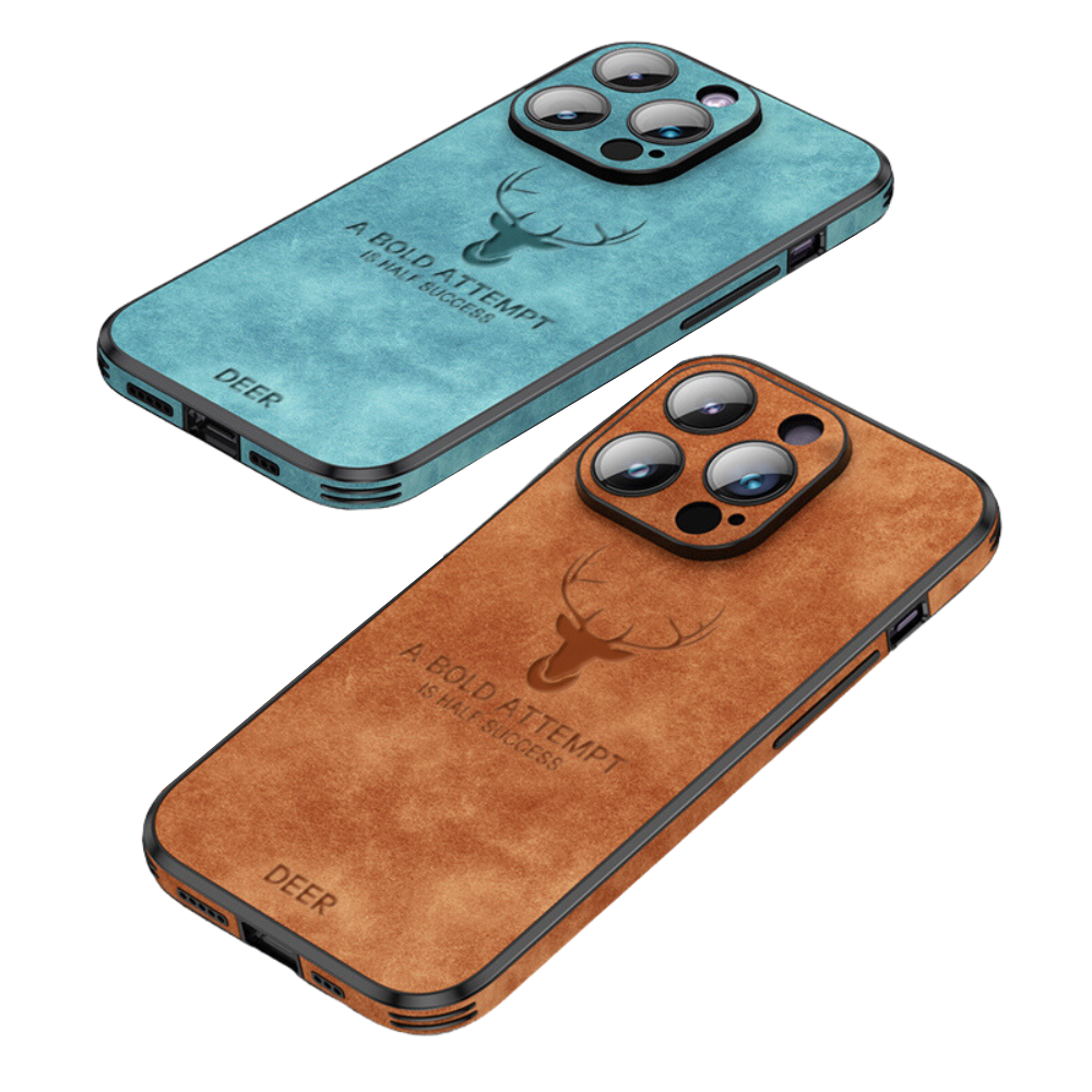 Smartphone Hoesje in Leerlook — Slank Design met Valbescheming & MagSafe-Compatibiliteit voor iPhone 16/15/14/13/12 | Sansoti