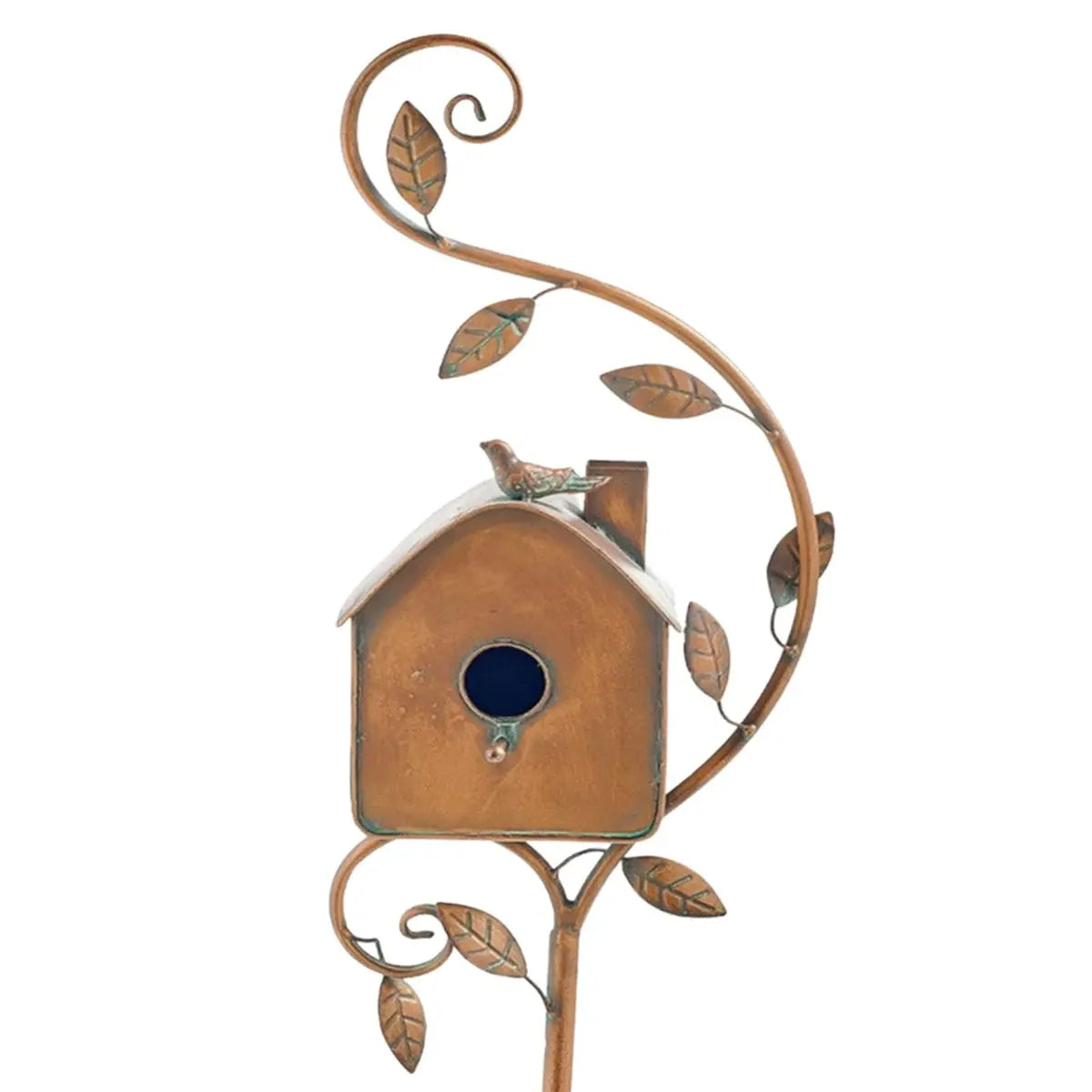 Metalen Vogelhuisje op Tuinsteker Vintage Stijl Tuindecoratie 5 Varianten Ornament Decoratief voor Tuin Patio Terras | Sansoti