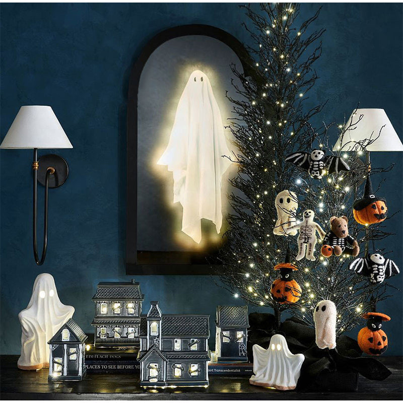Hologram Ghost Wall Mirror Halloween Decoration Living Room Wall Decor Party Decoration Spooky Interior | Sansoti