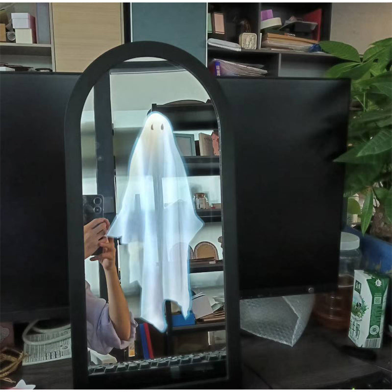 Hologram Ghost Wall Mirror Halloween Decoration Living Room Wall Decor Party Decoration Spooky Interior | Sansoti