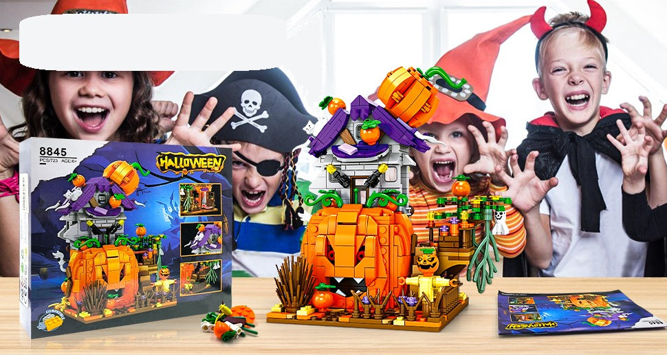 Building Blocks Haunted House Multicolor ABS Building Kit House 687-762 Pieces Halloween Decoration Toy | Sansoti