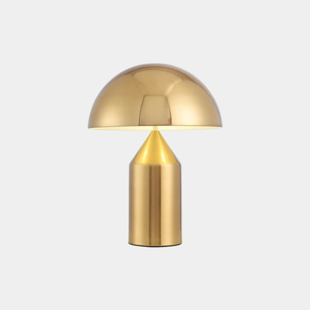Metall-Tischleuchte in Pilzform, 3 Lichtfarben, LED, Schalter, minimalistisch, modern, Leselampe für das Wohnzimmer | Sansoti