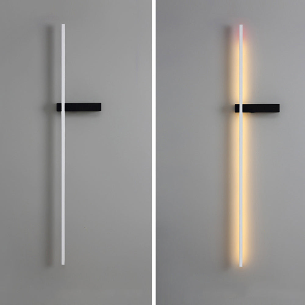 Linear Wall Lamp Multicolor Minimalist Metal Acrylic LED 60/90cm Dining Room Living Room Study | Sansoti