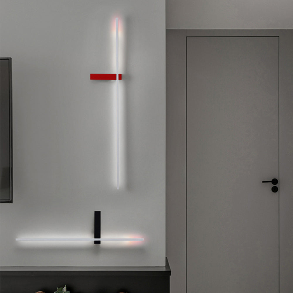Linear Wall Lamp Multicolor Minimalist Metal Acrylic LED 60/90cm Dining Room Living Room Study | Sansoti