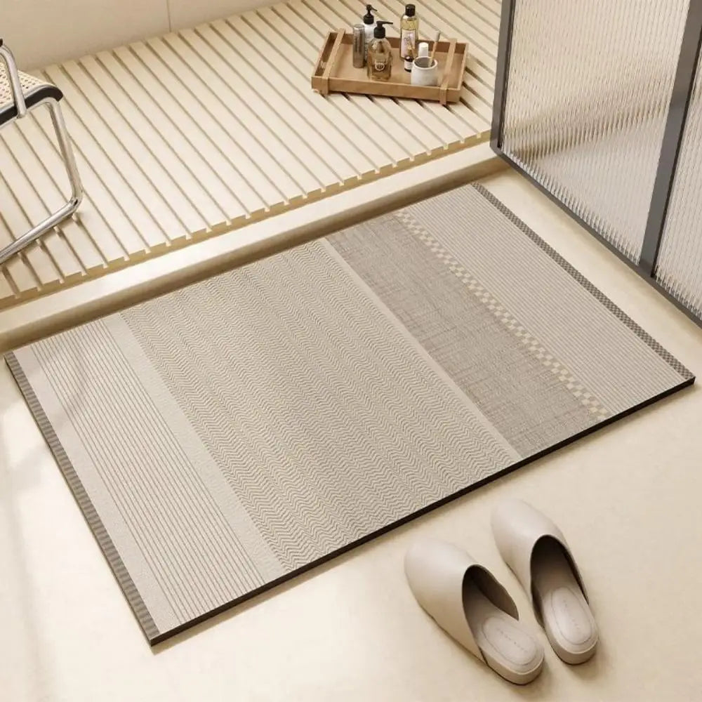 Diatomiet Badmat Antislip Sneldrogend Absorberend Badkamer Vloermat 30x40cm | Sansoti