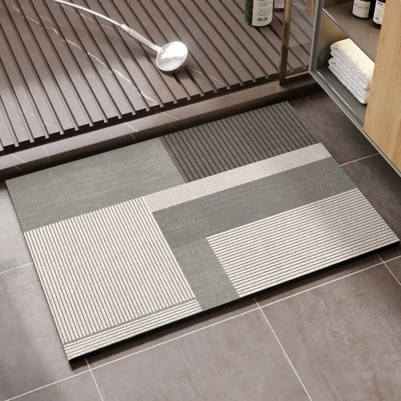Diatomiet Badmat Antislip Sneldrogend Absorberend Badkamer Vloermat 30x40cm | Sansoti