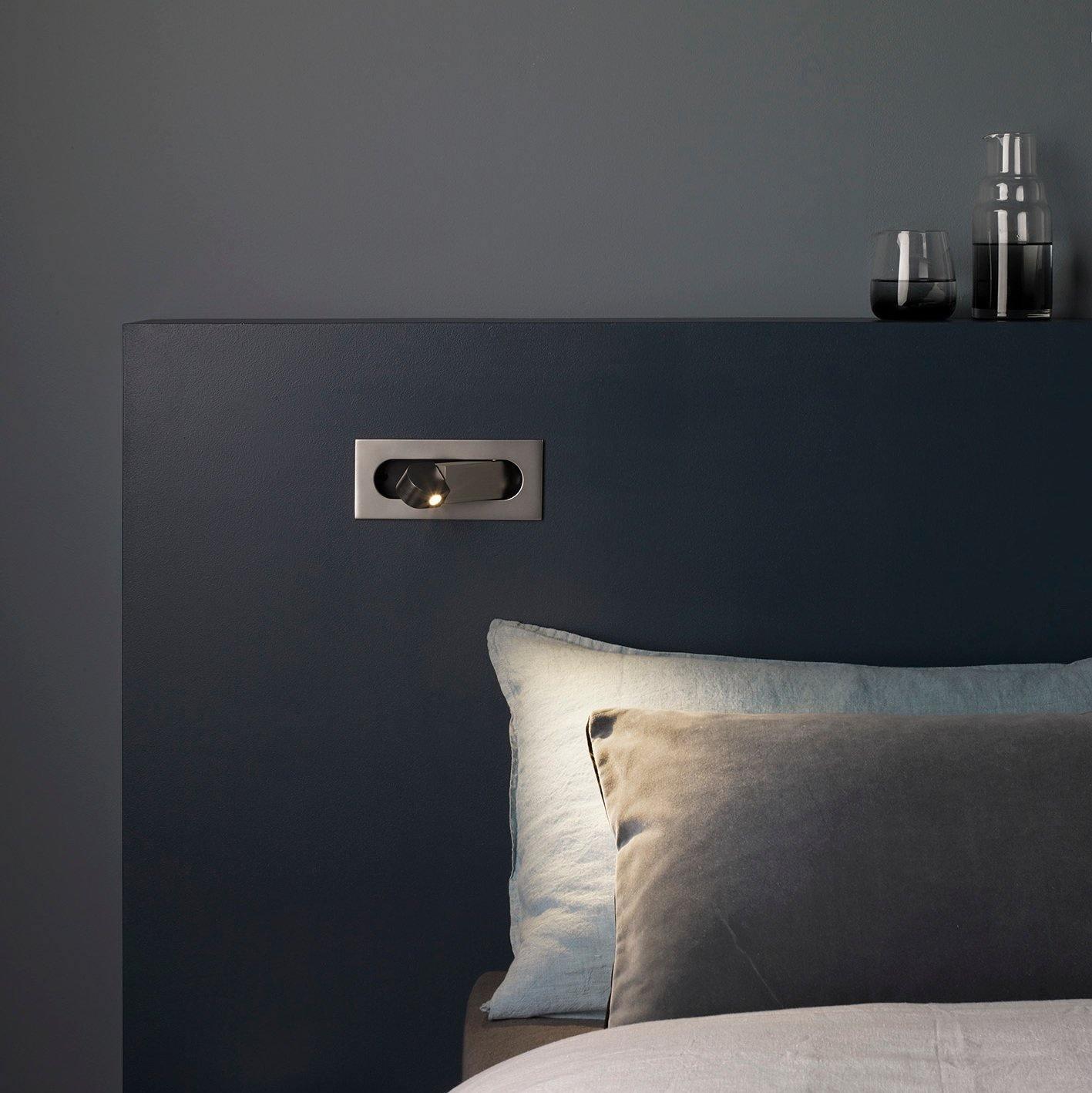 LED wandlamp met verborgen schakelaar – druk in, druk uit – verstelbare kop voor leeslicht naast bed | Sansoti
