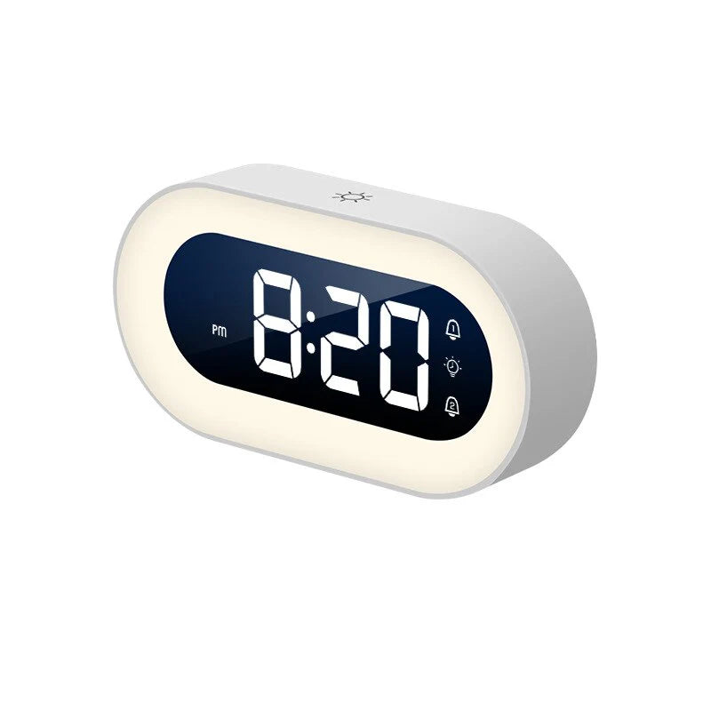 Digitale Wekker met Lichtsimulatie en Natuurgeluiden Oplaadbaar Dawn Alarm | Sansoti