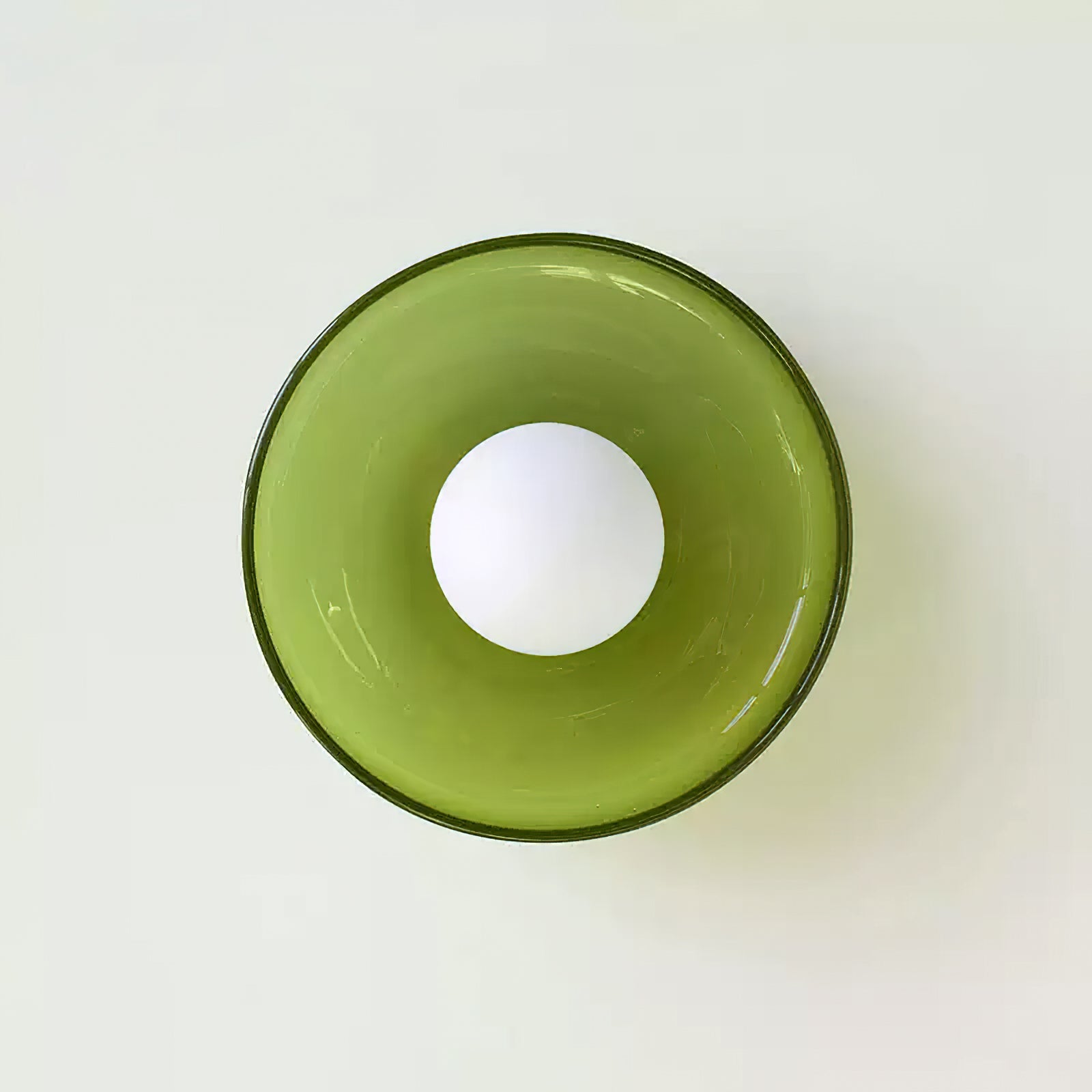 Disc Orb Plafondlamp – Moderne Glazen Lampenkap Rond Scandinavisch Design Messing Basis 3 Lichtpunten Warm Licht Woonkamer Slaapkamer Eetkamer | Sansoti