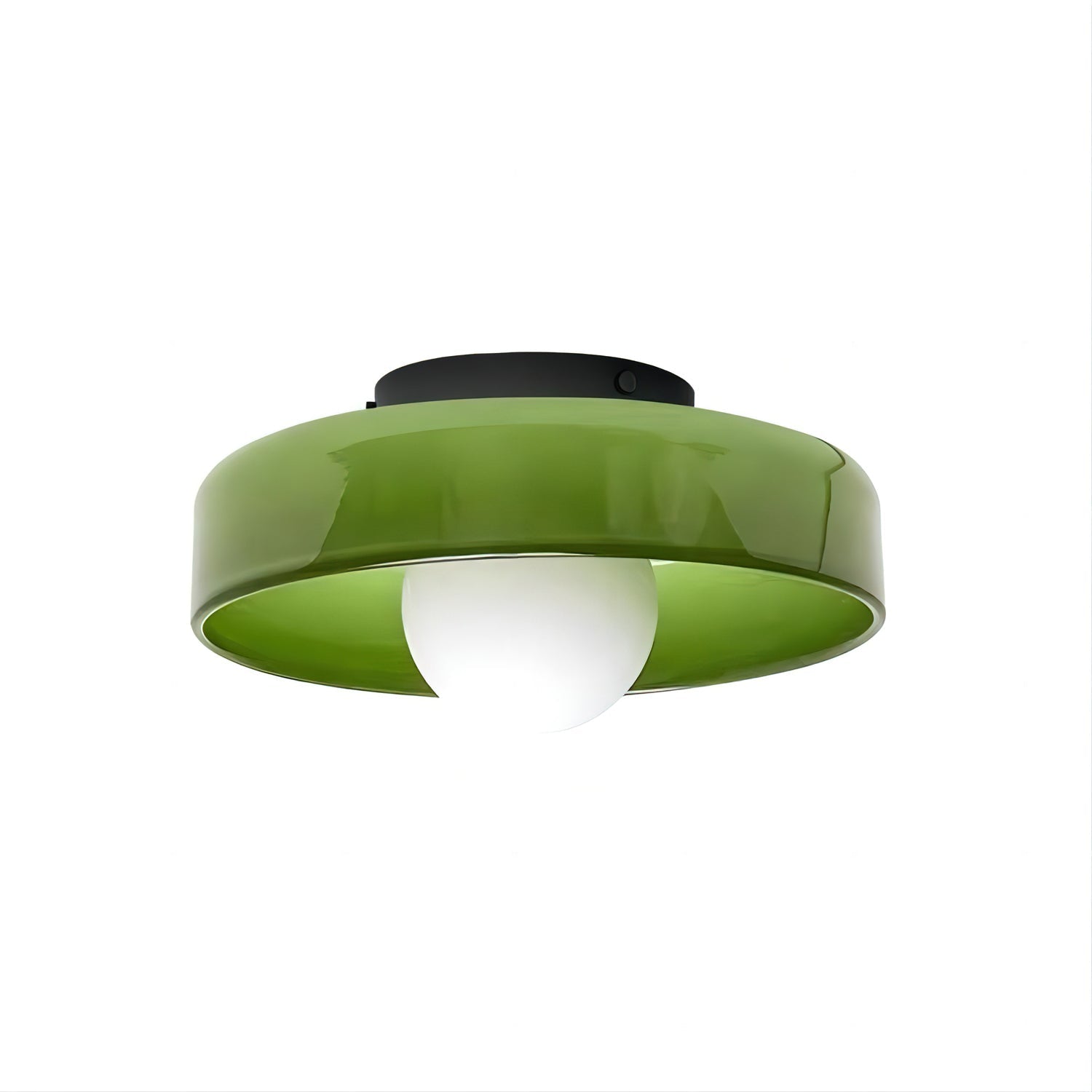 Disc Orb Plafondlamp – Moderne Glazen Lampenkap Rond Scandinavisch Design Messing Basis 3 Lichtpunten Warm Licht Woonkamer Slaapkamer Eetkamer | Sansoti