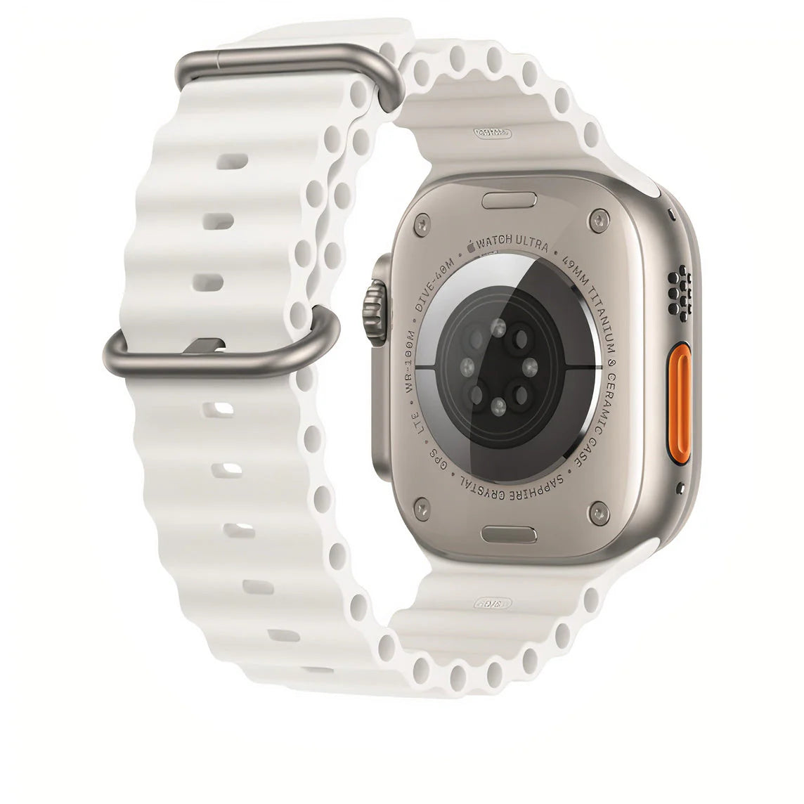 Elastische Horlogeband voor Smartwatch 40-49mm Siliconen Stretch Bandje Geel Blauw Wit Oranje Geschikt voor Sport Duiken Dagelijks Gebruik Comfortabele Pasvorm Ook Over Wetsuit | Sansoti