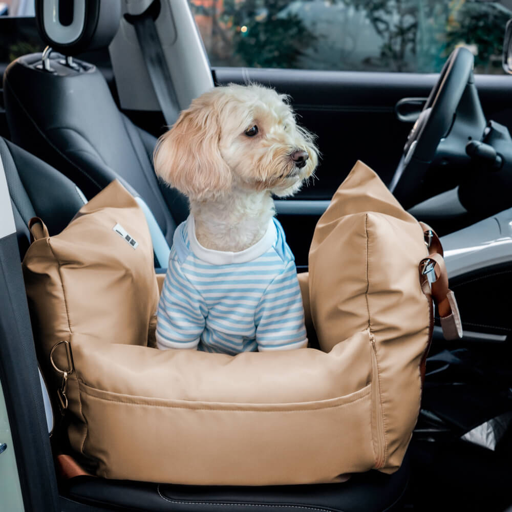 Autostoelbed voor Honden Waterbestendig First Class Comfortabele Reismand met Veiligheidsgordel Autodeken | Sansoti
