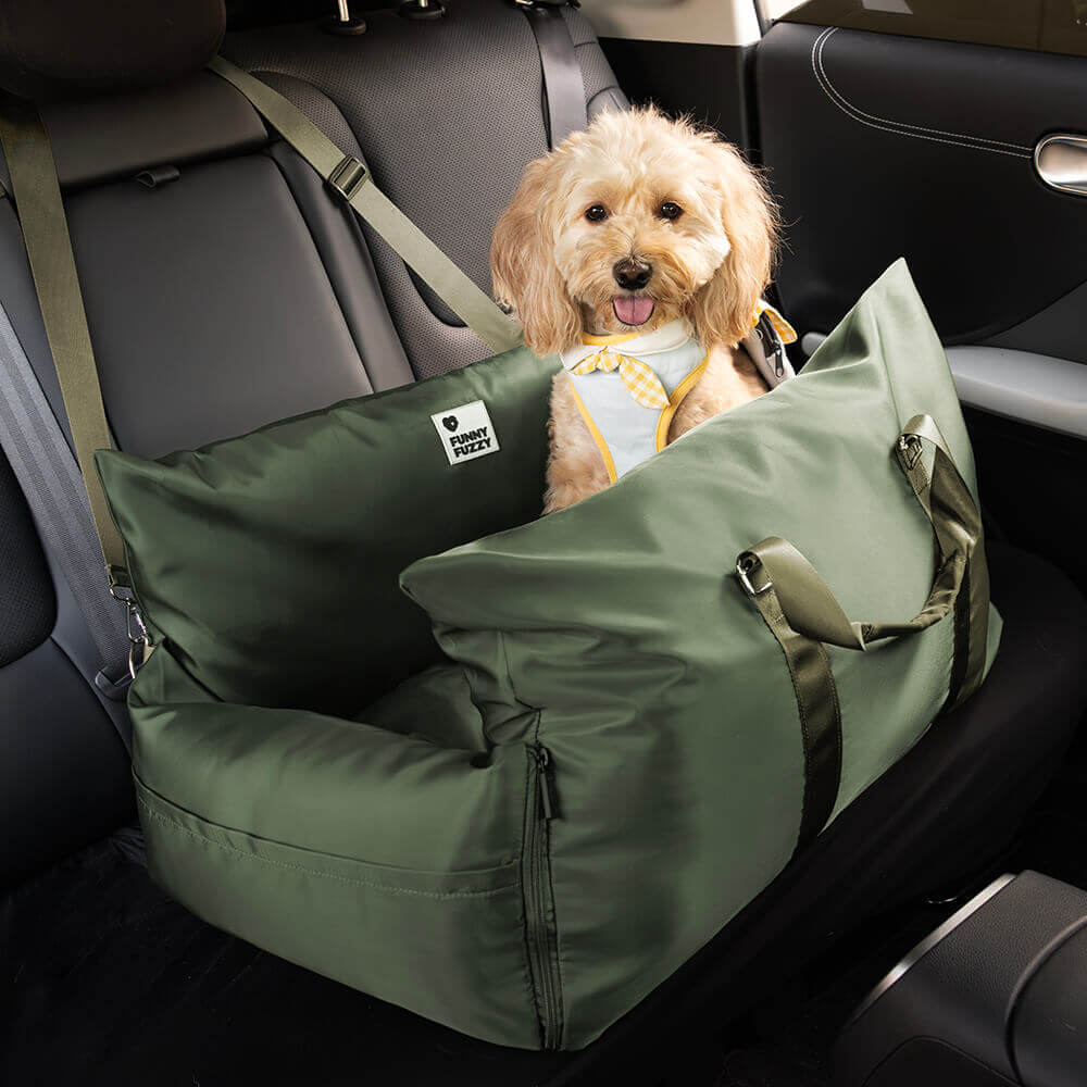 Autostoelbed voor Honden Waterbestendig First Class Comfortabele Reismand met Veiligheidsgordel Autodeken | Sansoti
