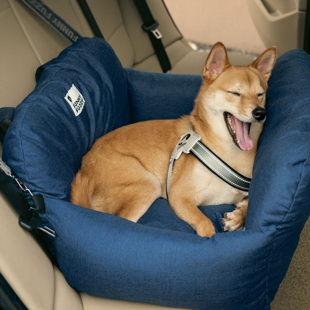 Autostoel Hondenmand First Class - Comfortabel Reiskussen voor Hond of Kat - Verstelbaar Wasbaar Autoreizen | Sansoti