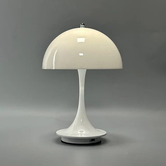 Draadloze Oplaadbare LED Tafellamp Dimbaar 1800mAh Accu 10 Uur Looptijd Metalen Kap Sfeerlicht Woonkamer | Sansoti