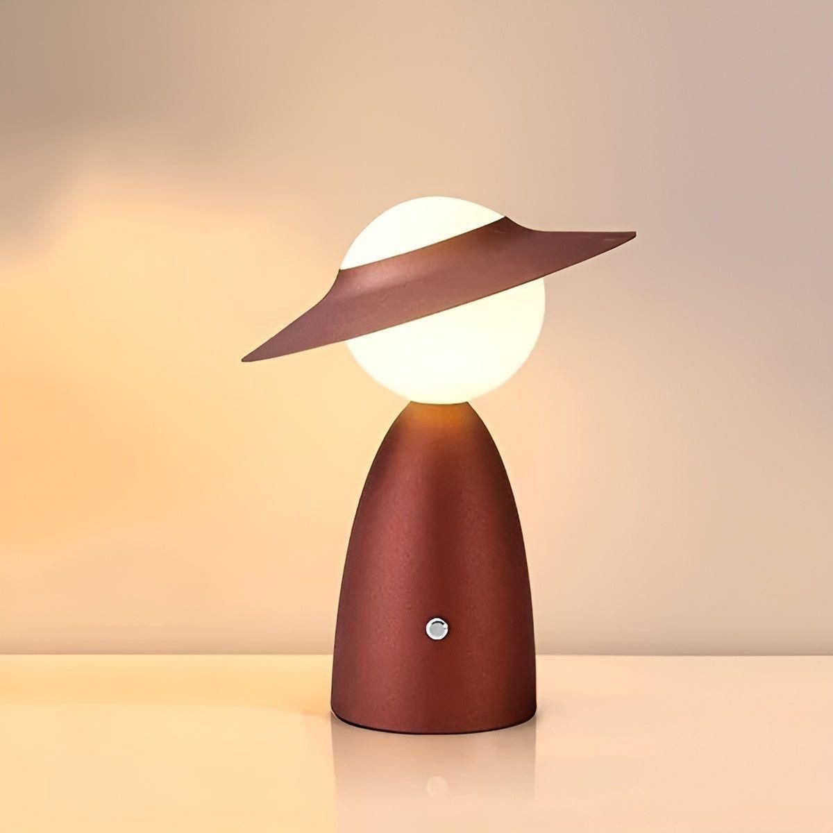 Kabellose Tischlampe LED Akku Touch Metall Blau Rot Schlafzimmer Schreibtisch Nachtlicht Deko Wiederaufladbar | Restfield