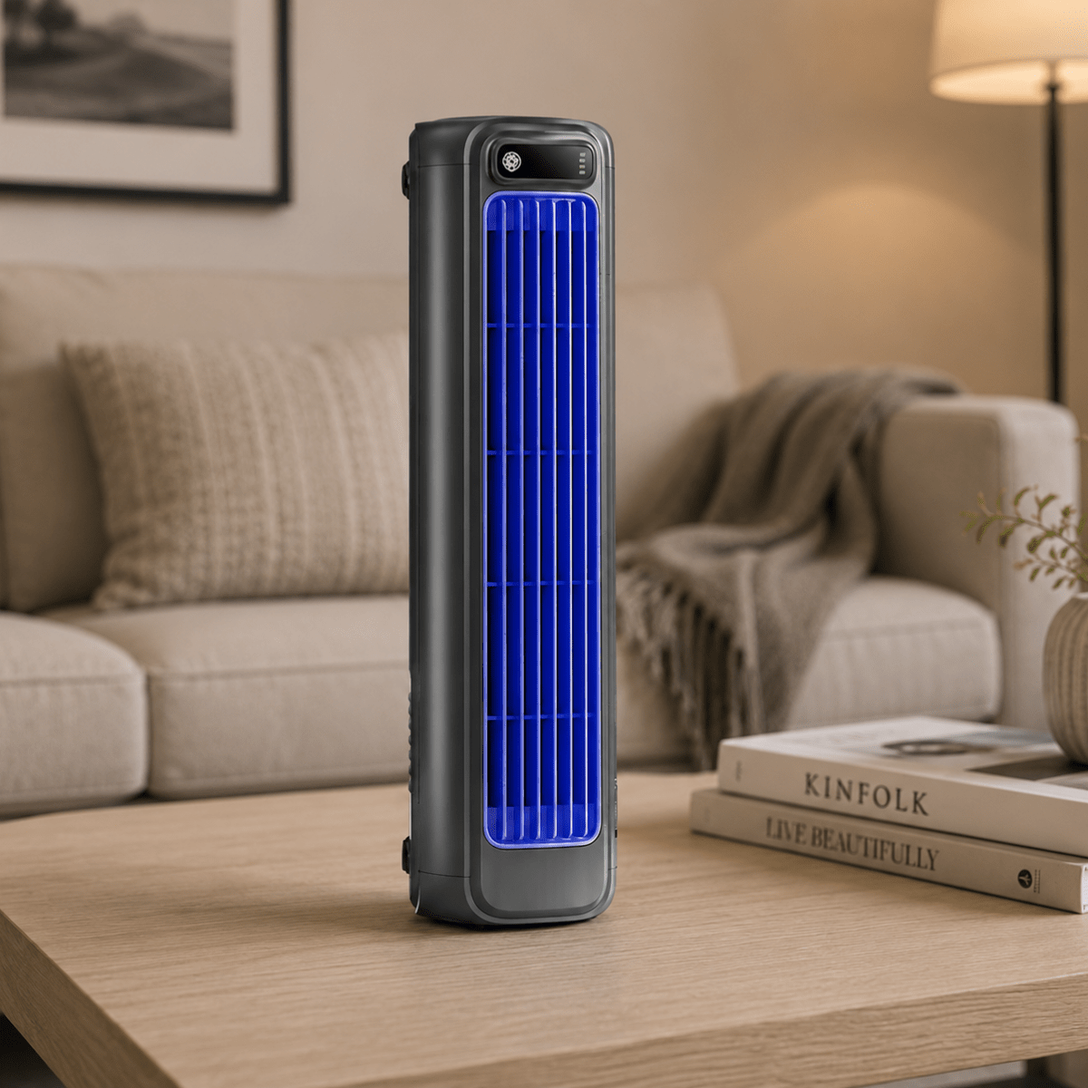 Wireless Fan with Rotating Air Circulation Compact Design for Bedroom & Office | Sansoti