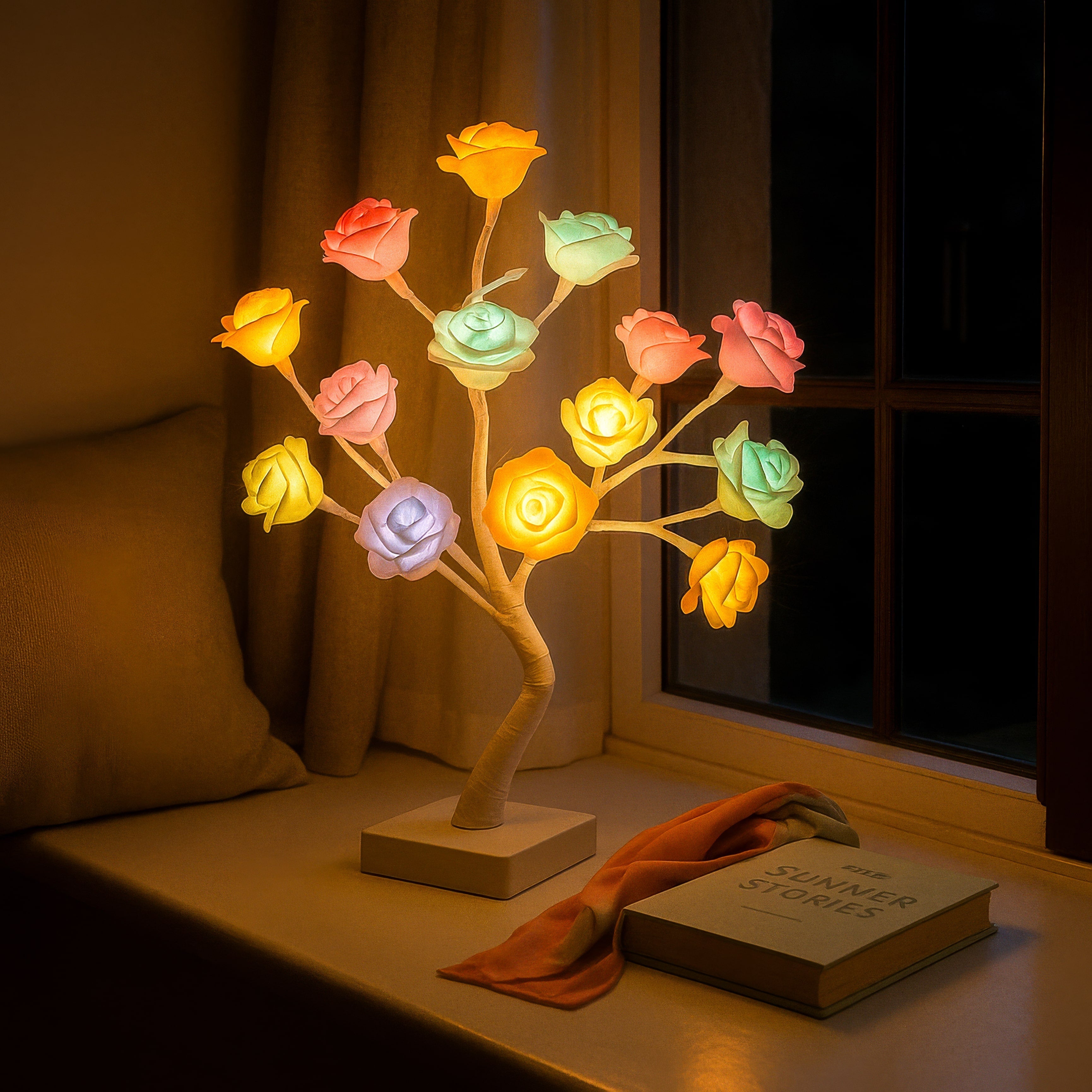Decorative Illuminated Flower Tree Warm White LED for Atmospheric Living Room Decoration | Sansoti