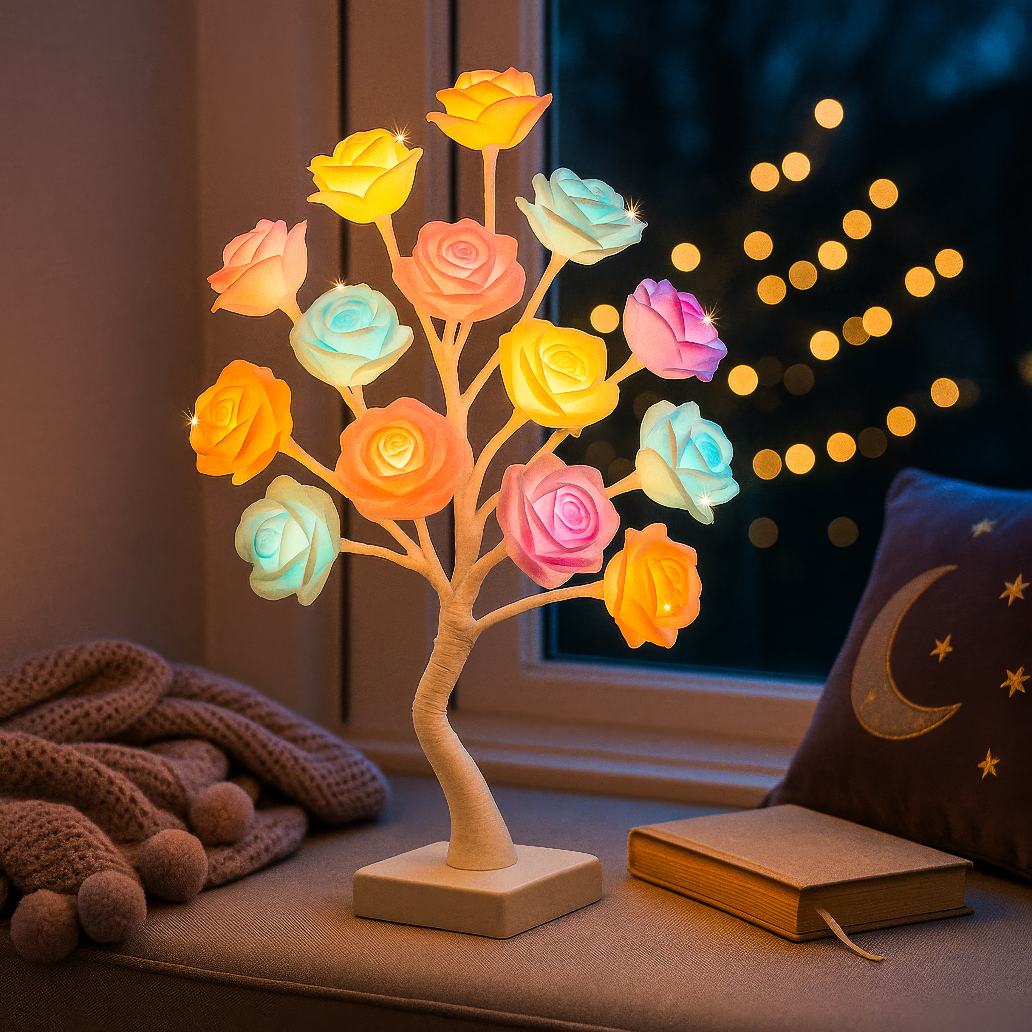 Decorative Illuminated Flower Tree Warm White LED for Atmospheric Living Room Decoration | Sansoti