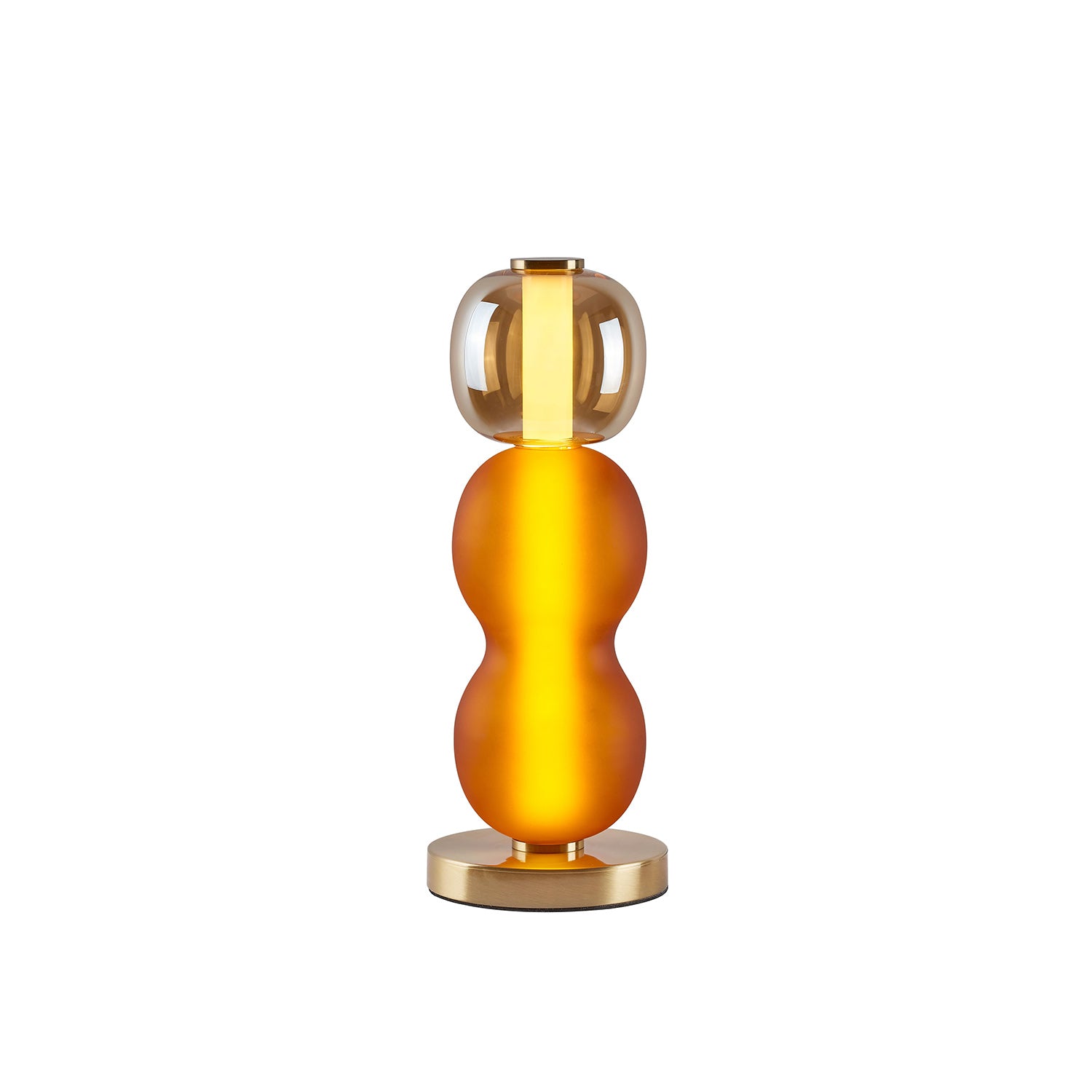 Glazen Tafellamp met Gouden Voet – Modern Design met Gekleurde Kappen – 15-53 cm | Sansoti