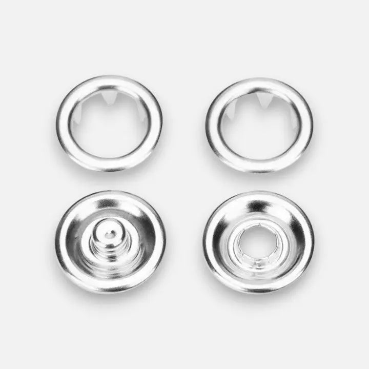 Drukknopentang Set met Opbergbox Zilver of Meerkleurig Compleet Gereedschap voor Textielreparatie Hobbynaaiprojecten Kledingaccessoires en DIY Creatieve Werkzaamheden Eenvoudig in Gebruik | Sansoti