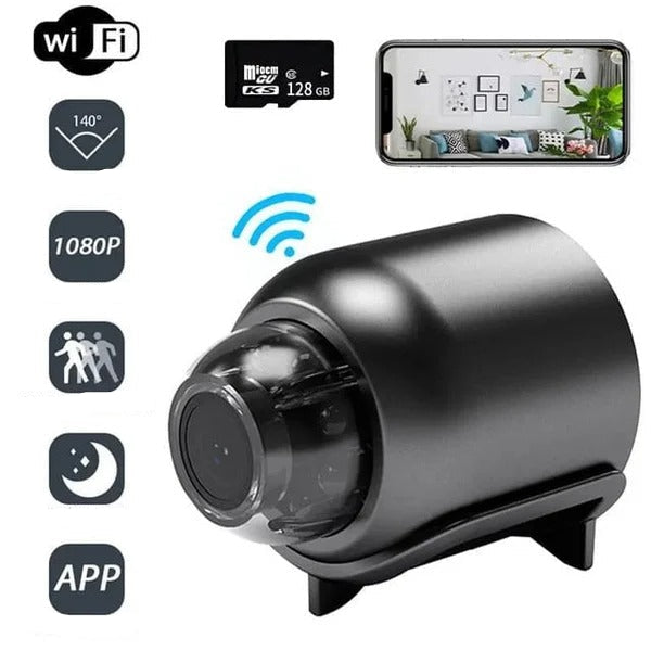 Compacte Mini Beveiligingscamera 1080P HD met Bewegingsdetectie en Nachtzicht | Sansoti