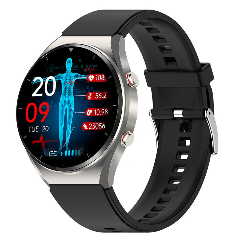 Smartwatch met Bloeddrukmeter ECG Hartslag Gezondheidsmonitor Horloge Fitness Tracker Sport | Sansoti