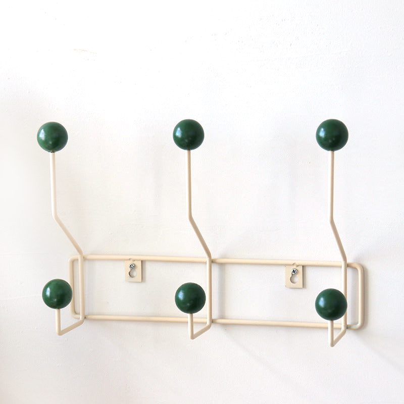 Garderobenhaken Wandhaken Metall Mid-Century Stil 3 oder 4 Haken Gelb Grün Weiß Flur | Restfield
