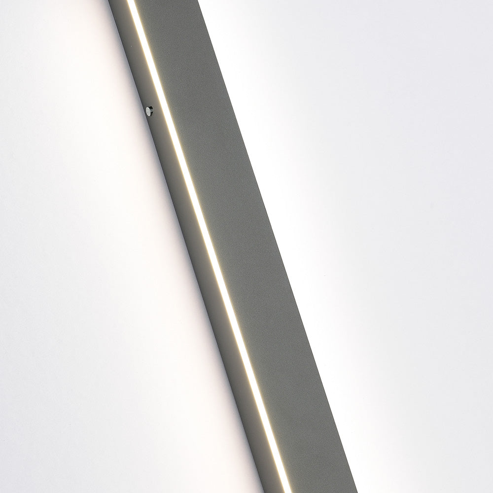Buitenwandlamp LED Lineair Metaal Acryl IP65 Tuin Gang Zwart 30-200cm Dimbaar | Sansoti