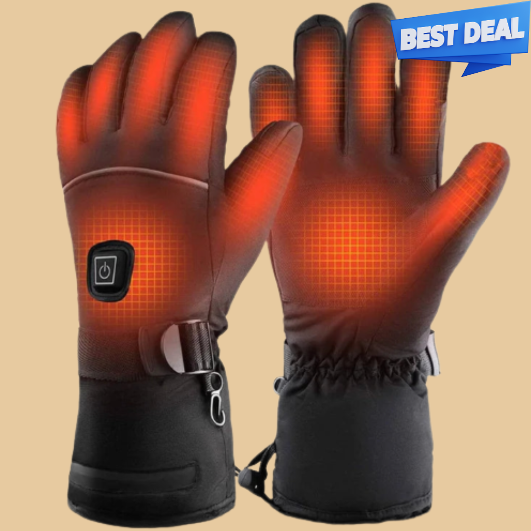 Rechargeable USB Heated Gloves with 3 Heat Settings, Unisex, for Winter Skiing, Walking, and Outdoor Activities | Sansoti