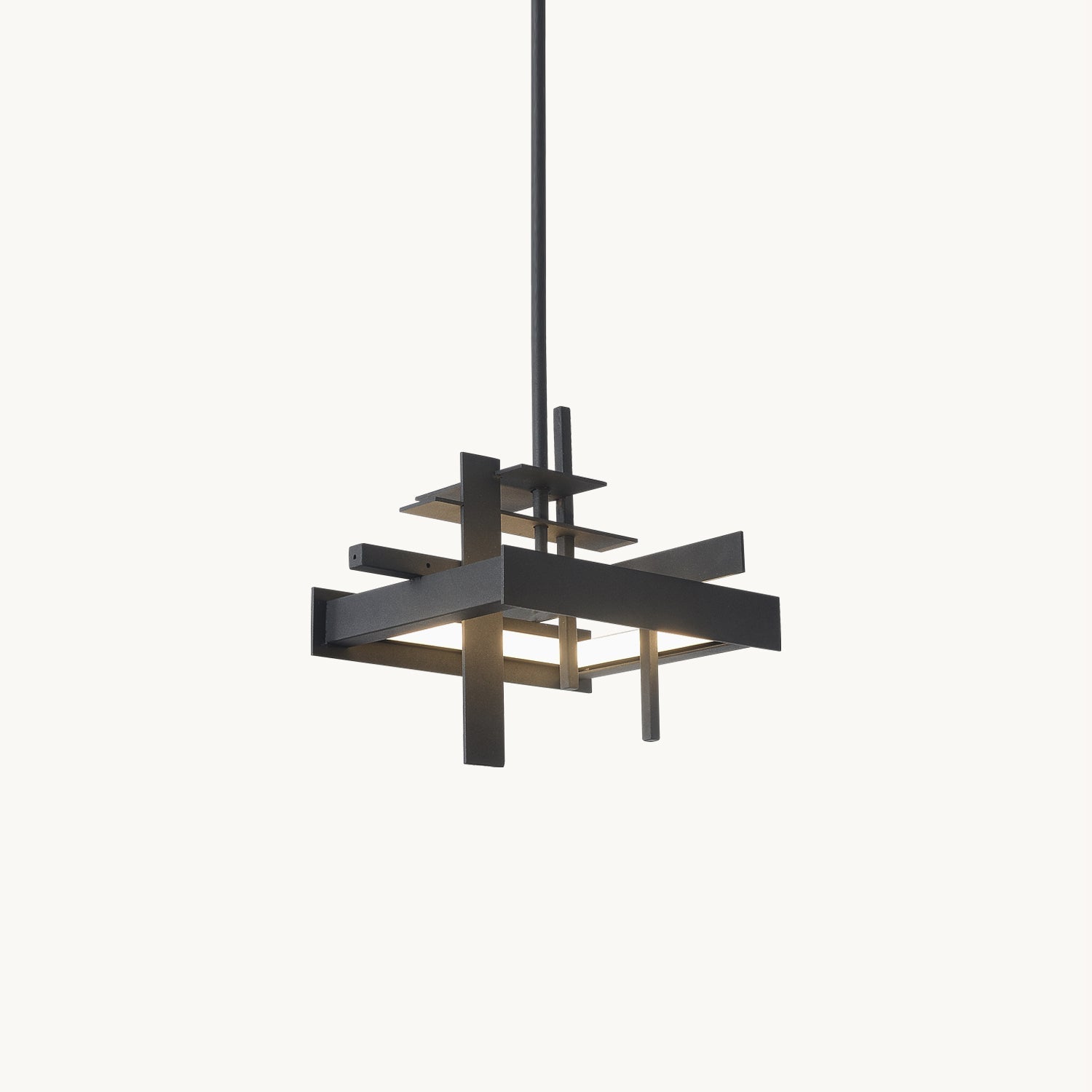 Planaire Hanglamp Zwart Metaal LED Geïntegreerd Modern Abstract Design Eettafel Verlichting | Sansoti