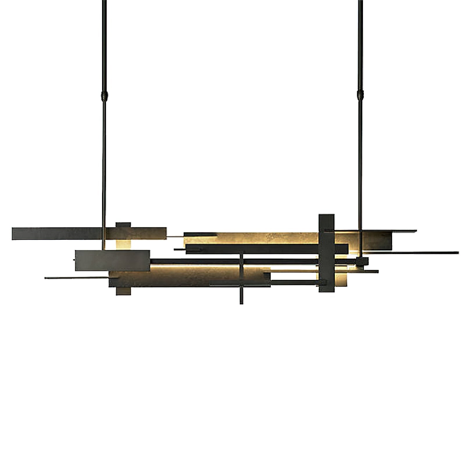 Planaire Hanglamp Zwart Metaal LED Geïntegreerd Modern Abstract Design Eettafel Verlichting | Sansoti