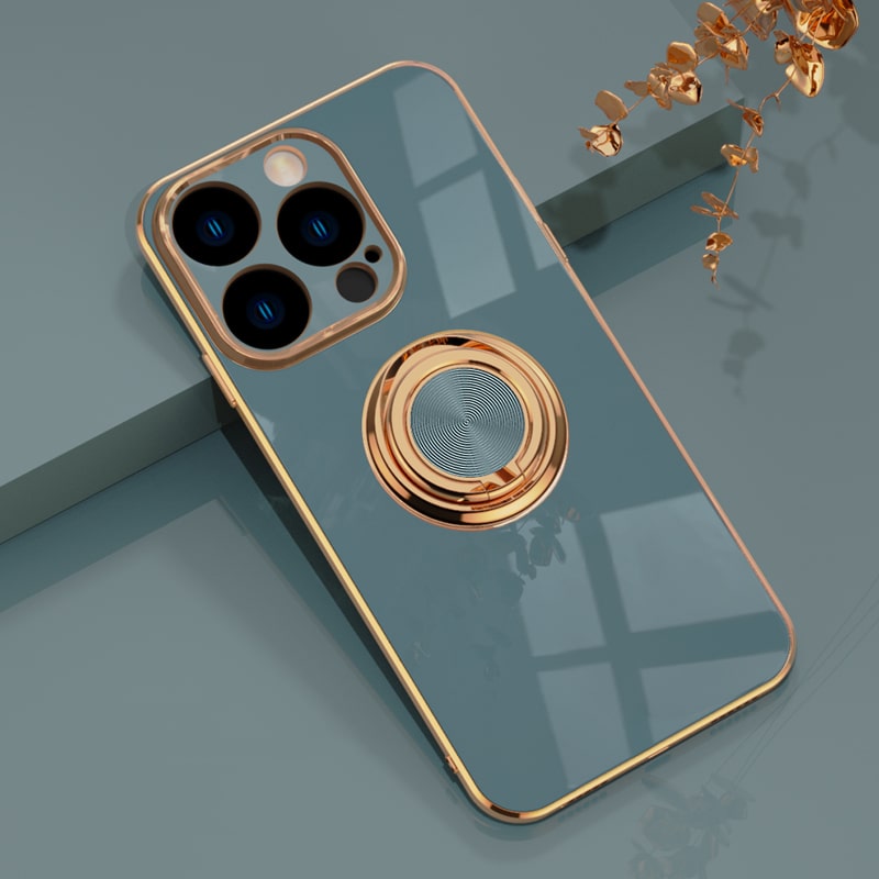 Telefoonhoesje met Ringhouder & Magnetische Steun voor Veilig Autogebruik iPhone 14 15 16 17 Pro Max | Sansoti