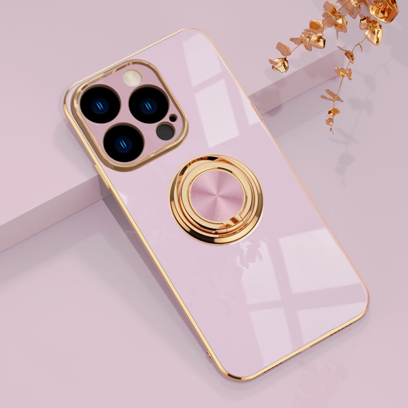 Telefoonhoesje met Ringhouder & Magnetische Steun voor Veilig Autogebruik iPhone 14 15 16 17 Pro Max | Sansoti