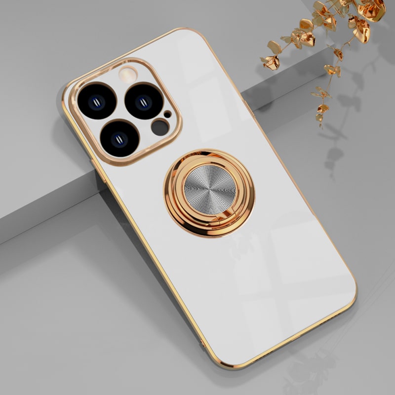 Telefoonhoesje met Ringhouder & Magnetische Steun voor Veilig Autogebruik iPhone 14 15 16 17 Pro Max | Sansoti