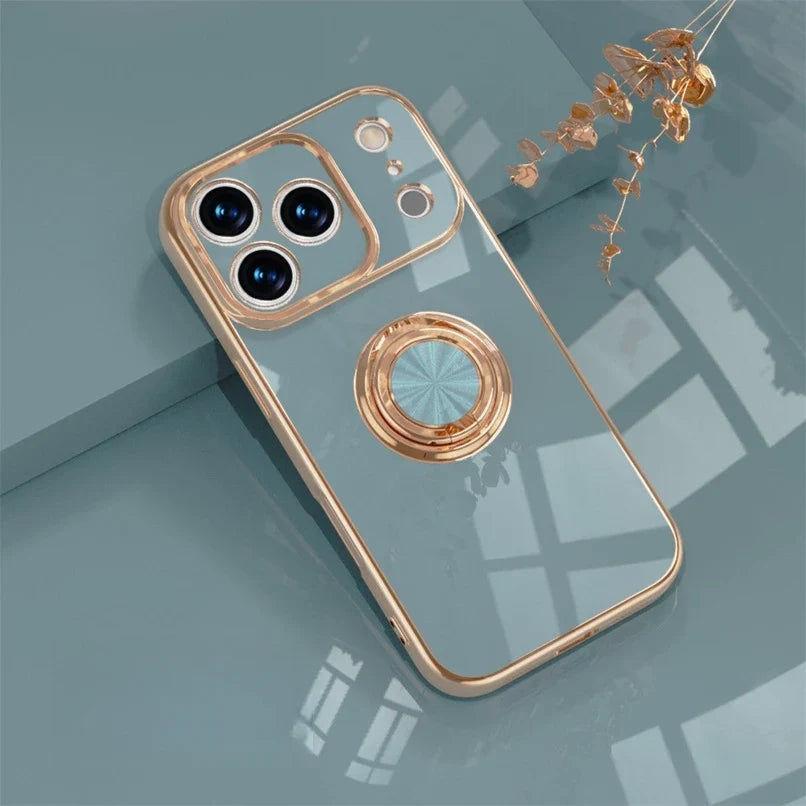 Telefoonhoesje met Ringhouder & Magnetische Steun voor Veilig Autogebruik iPhone 14 15 16 17 Pro Max | Sansoti