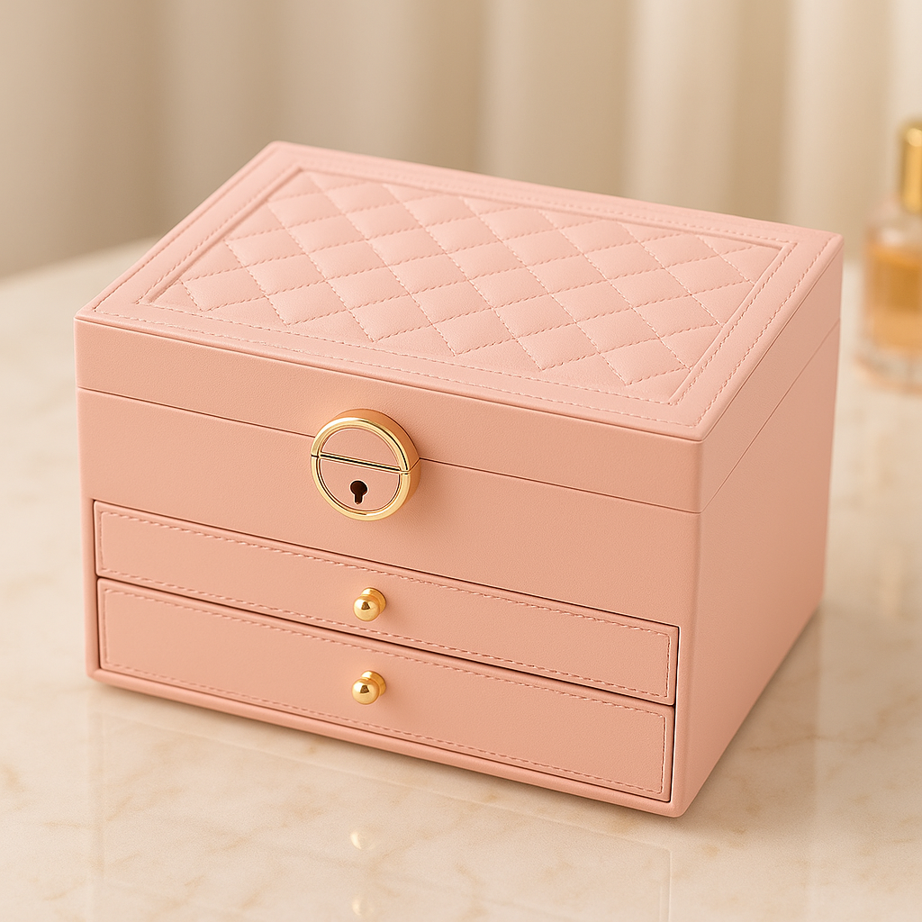 Jewelry Box Layered System for Rings Necklaces Earrings Watches Organizer Luxury Jewelry Storage Box | Sansoti
