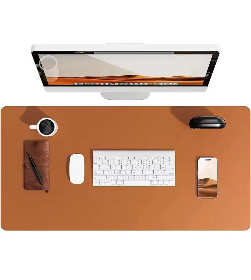Elegante Bureaumat van Kunstleer — Waterafstotend, Antislip & Krasbestendig — Groot Oppervlak voor Bureau, Muismat & Laptop | Sansoti