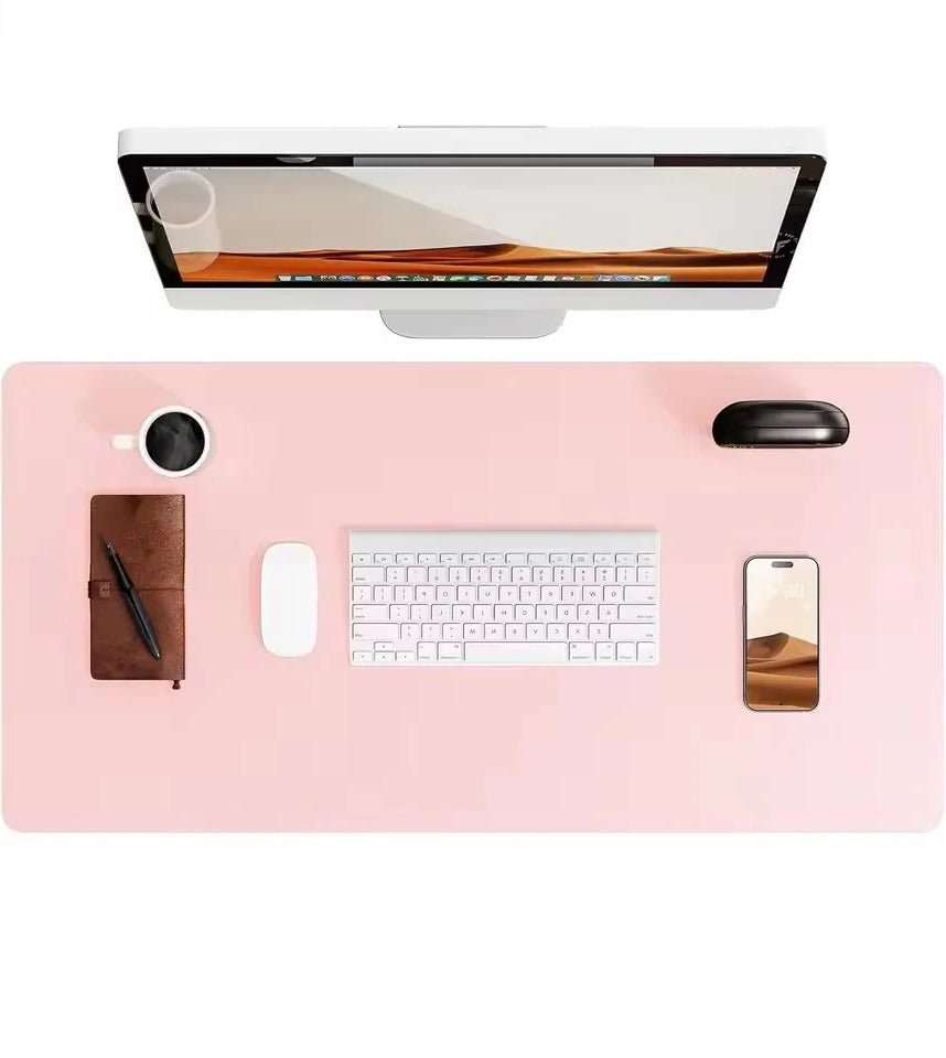 Elegante Bureaumat van Kunstleer — Waterafstotend, Antislip & Krasbestendig — Groot Oppervlak voor Bureau, Muismat & Laptop | Sansoti