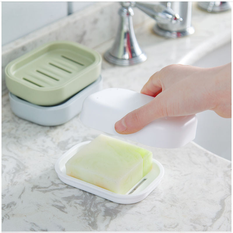 Wandmontage Zeephouder met Draineersysteem & Zelfklevende Bevestiging – Hygiënisch Badkameraccessoire in Beige, Wit, Groen & Grijs | Sansoti