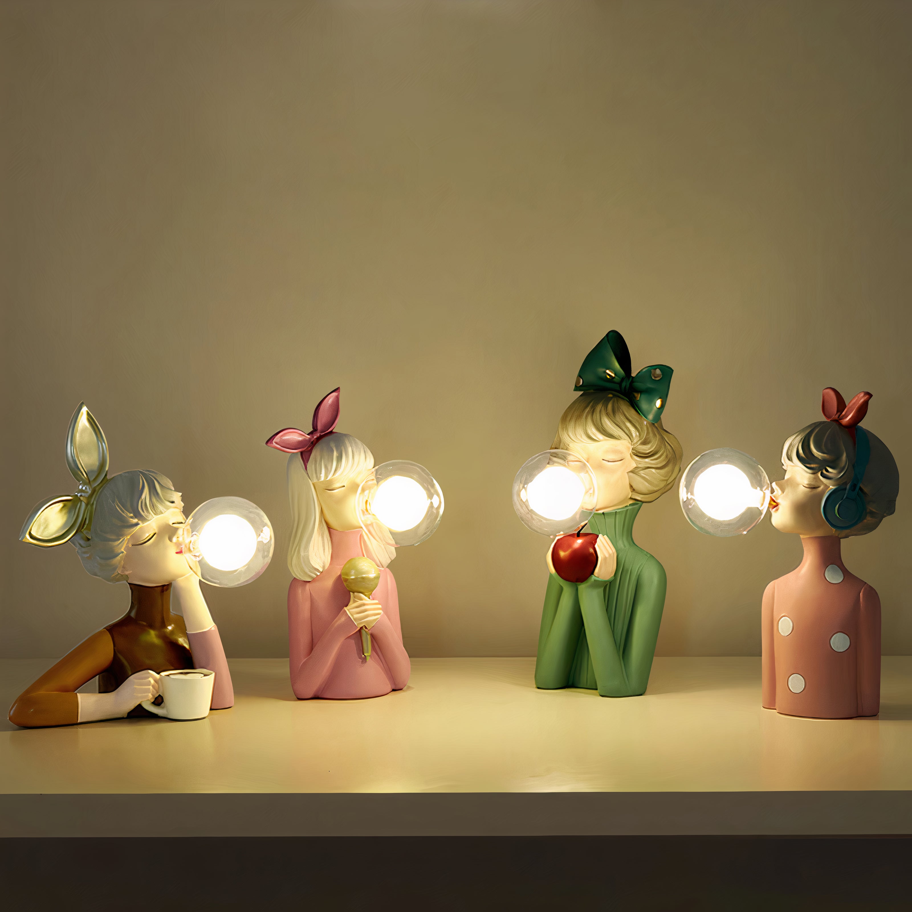 Tafellamp Design Modern Resin Glas Decoratief Sfeerverlichting Bureau Nachtkast | Sansoti