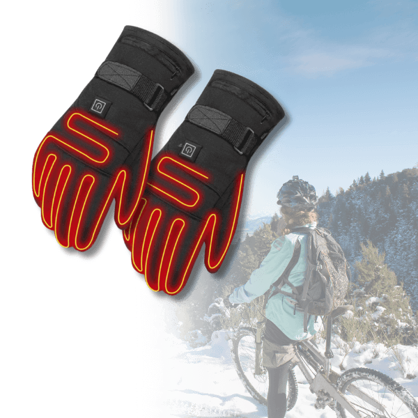 Elektrisch beheizte Handschuhe Unisex mit Touchscreen, wasserdicht, für Winter, Skifahren, Wandern und Outdoor-Sportaktivitäten | Sansoti