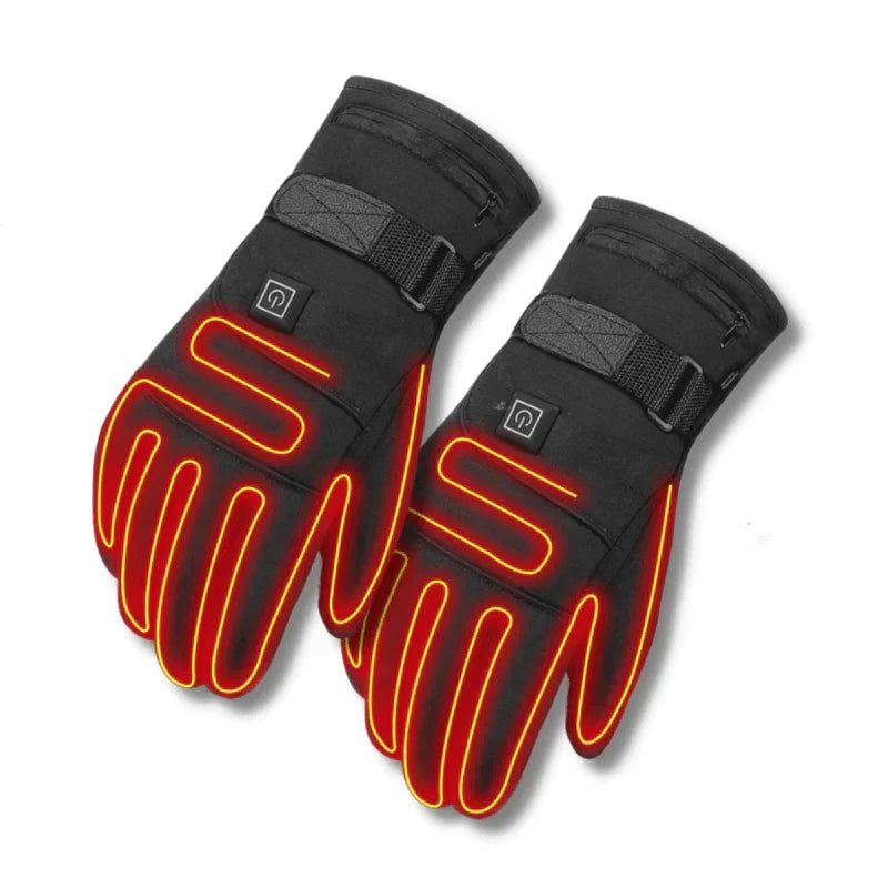 Elektrisch beheizte Handschuhe Unisex mit Touchscreen, wasserdicht, für Winter, Skifahren, Wandern und Outdoor-Sportaktivitäten | Sansoti
